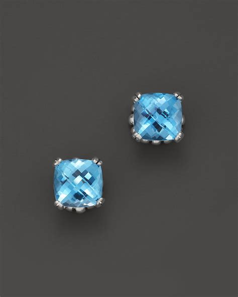 Lagos Sterling Silver Prism Blue Topaz Stud Earrings | Bloomingdale's