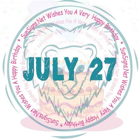 July 27 Zodiac is Leo, Birthdays and Horoscope - SunSigns.Net