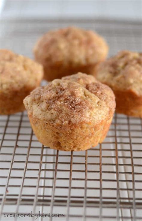 Apple Banana Muffins with Cinnamon Sugar - Creations by Kara