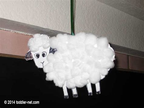 Printable Cotton Ball Sheep Craft