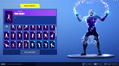 Galaxy Skin With ALL EMOTES + Leaked One's - YouTube