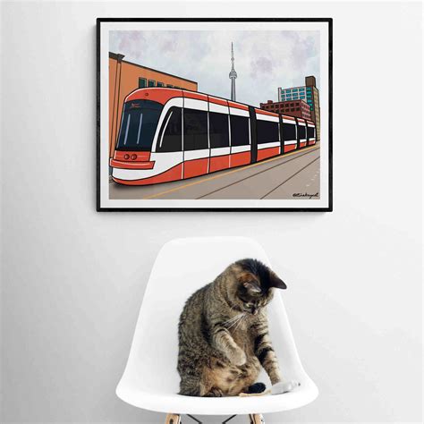 Toronto Street Art Toronto Streetcar Print TTC Memorabilia | Etsy