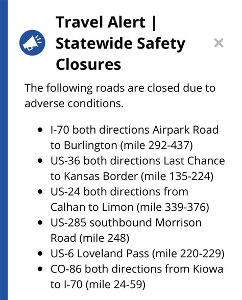 Colorado Department of Transportation (CDOT) on Twitter: "⚠️UPDATE - 7: ...