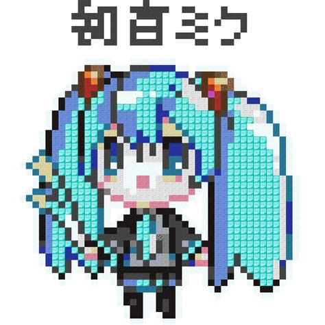 Hatsune Miku pixel art 2 Minecraft Map