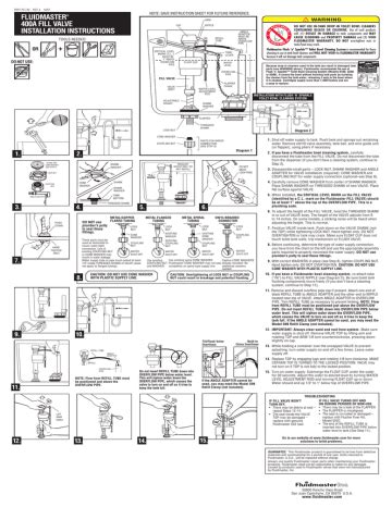 Fluidmaster Fill Valve Installation Videos