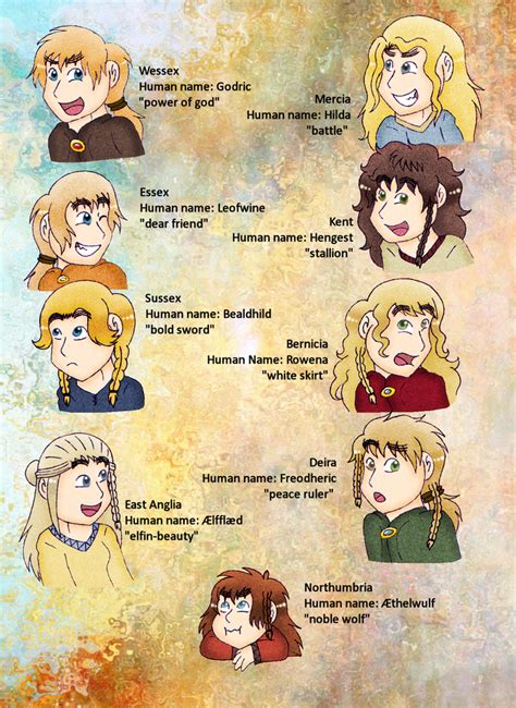 Anglo-Saxon Kingdom names by Kimanda on DeviantArt