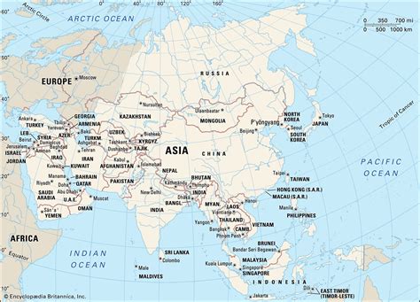 Asia Continent Countries Regions Map And Facts Britannica | Images and ...