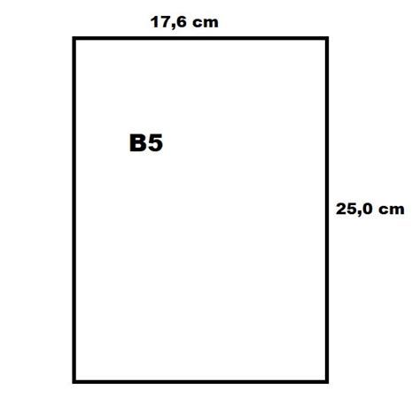 Ukuran Kertas B5 dalam CM, MM, Inchi dan Cara Membuatnya