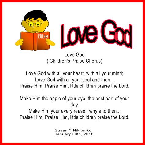 Children's Gems In My Treasure Box: Love God - Praise Chorus For Children