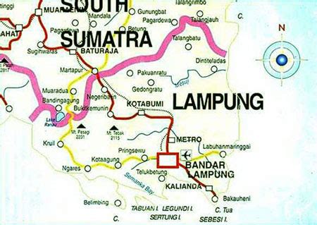 WELCOME TO LAMPUNG, THE INDONESIA TOURISM : MAP