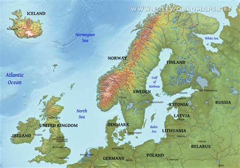 Northern Europe map | Europe map, World map europe, Map