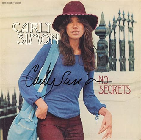 Carly Simon Signed No Secrets Album - Artist signed collectibles and gifts