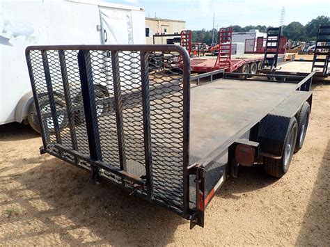 UTILITY TRAILER, - T/A, 16' LENGTH, DOVETAIL, FOLD DOWN RAMPS