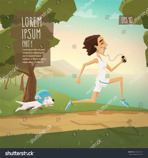 Characters Run Vector Illustration Stock Vector (Royalty Free ...