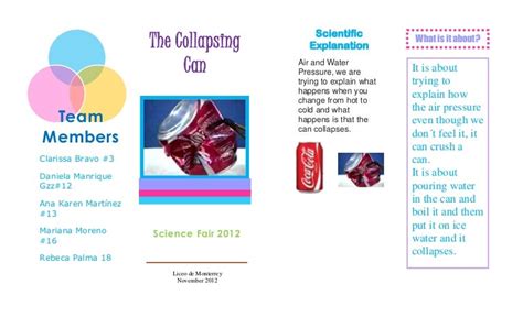 Science fair brochure