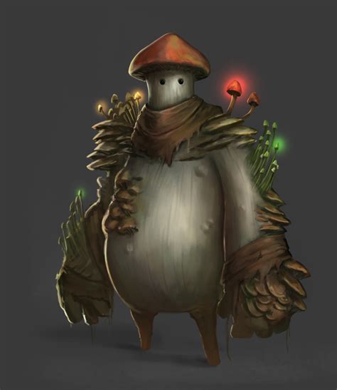 Mushroomman by BABAGANOOSH99.deviantart.com on @DeviantArt | Creature concept art, Fantasy ...