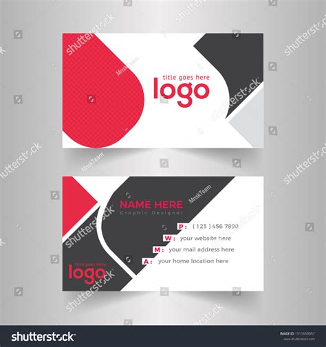 Red Business Card Abstract Background Vector Stock Vector (Royalty Free) 1311659057 | Shutterstock