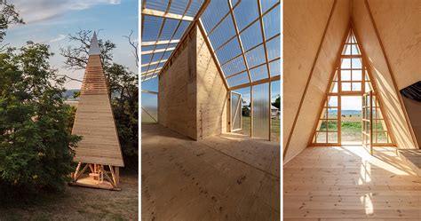 hello wood festival: students collaborate to build seven cabin prototypes