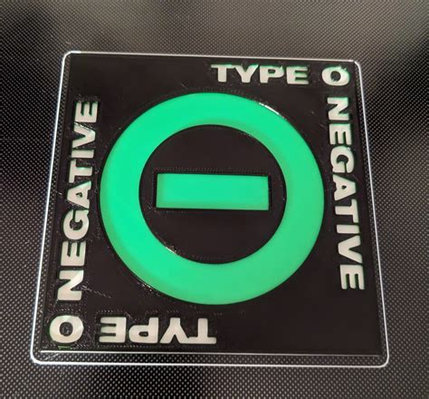 Type O Negative Coaster/Plaque by Equinox21 | Download free STL model ...