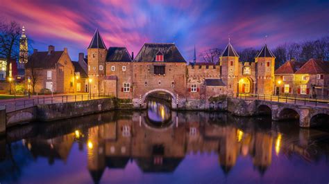 nature, Landscape, Architecture, Castle, Clouds, Water, Reflection ...