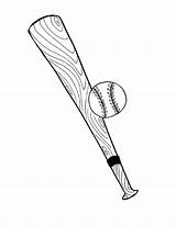 Baseball Bat Coloring Page At GetColoringscom  Free Printable sketch template