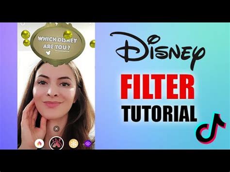 How To Get Disney Character Filter Tutorial - EASY - YouTube