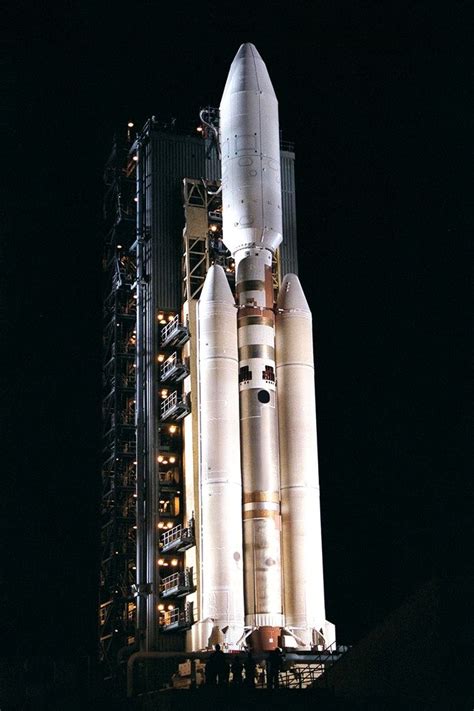 The Titan IVB/Centaur carrying NASA's Cassini spacecraft at Launch ...