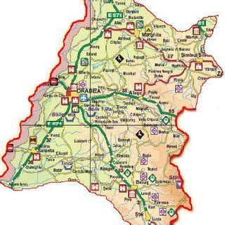 Physical Geographical Map of North Crisana Source: processed after ...