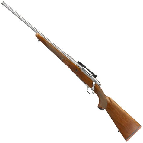 Ruger Hawkeye Hunter Left Hand Stainless/Walnut Bolt Action Rifle - 6.5 Creedmoor - Wood ...