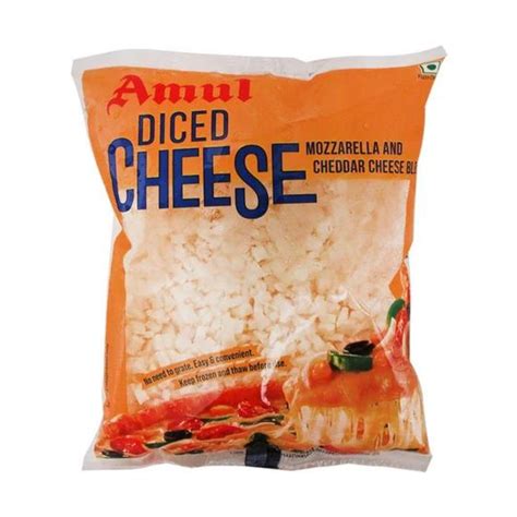 Buy Amul Diced Mozzarella & Cheddar Cheese Blend Online at Best Price