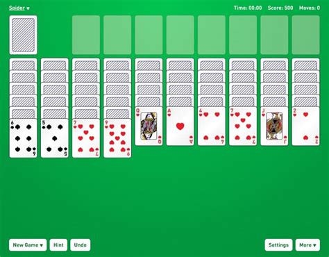 Spider Solitaire 2 Suits - Play Online for Free