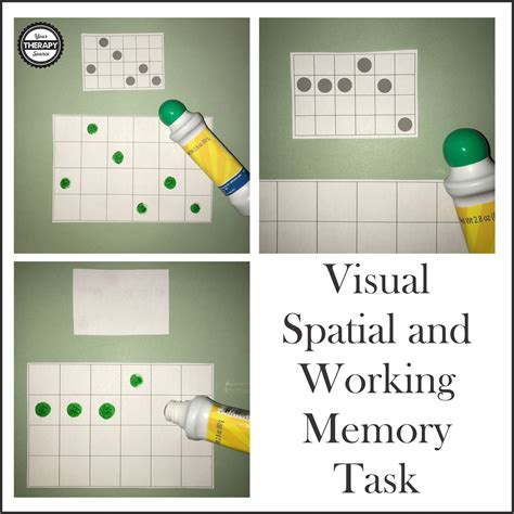 Visual Spatial and Working Memory Task - Your Therapy Source