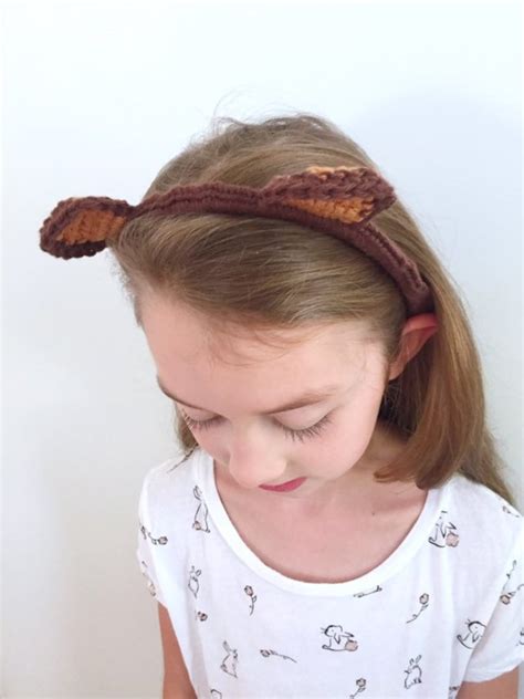 Bear Ears Headband Crochet Teddy Bear Ears Hair band | Etsy