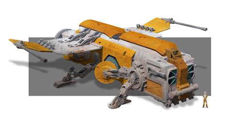 ArtStation - Star wars inspired spaceship concept