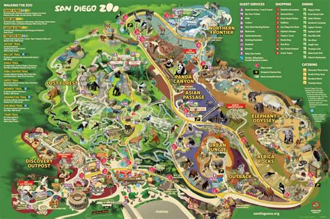 Vienna zoo-map - Karte von zoo Wien (österreich)