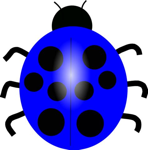 Dark Blue Ladybug Clip Art at Clker.com - vector clip art online, royalty free & public domain