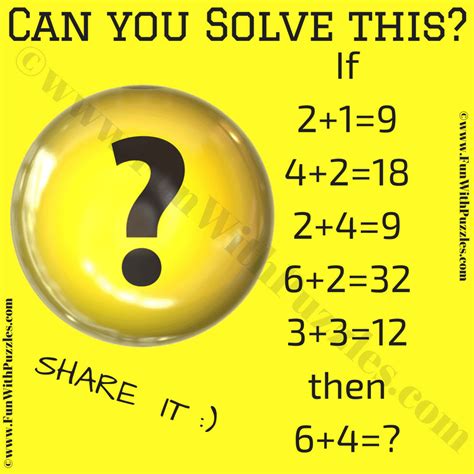 Picture Math Riddles For Adults | Iykasku Roneko