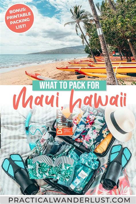 What to Pack for Maui: Essential Hawai‘i Packing List | Hawaii travel ...