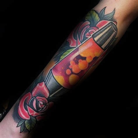 50 Lava Lamp Tattoo Ideas For Men - Groovy Designs