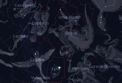 The Constellation Draco - In-The-Sky.org