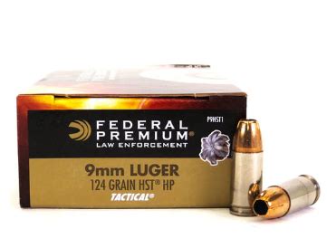 9mm 124 Grain Tactical HST JHP Federal Premium - 150 Rounds - Rains Ammo And Gun Shop