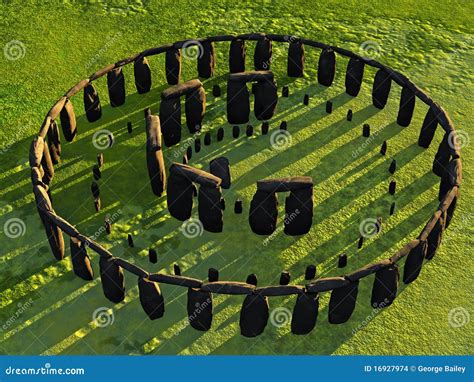 Overhead View Of Stonehenge Stock Images - Image: 16927974