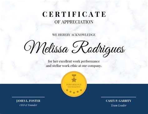 Company Certificate of Recognition Template - Venngage