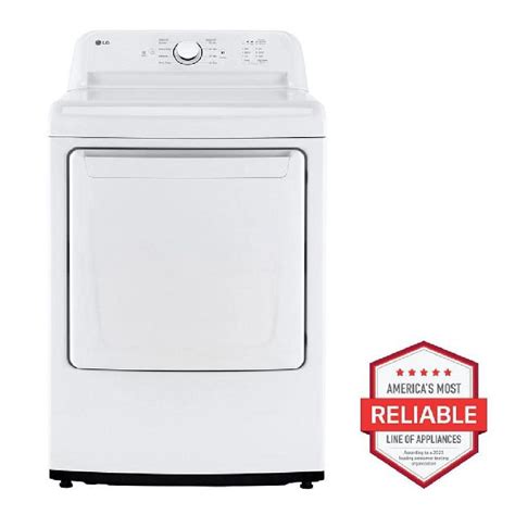 LG 7.3 cu.ft. Ultra Large High Efficiency Electric Dryer in White DLE6100W - The Home Depot