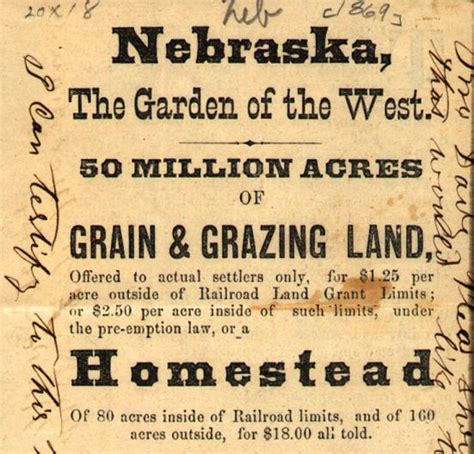 Homestead Act Of 1862 Advertisements