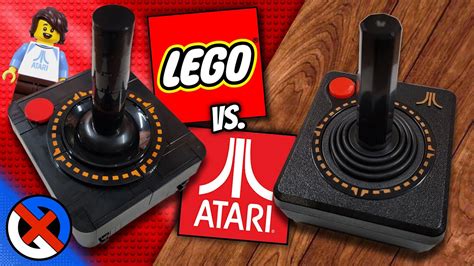 LEGO Atari 2600 VCS Joystick vs. a REAL Atari Joystick CX-40 - YouTube