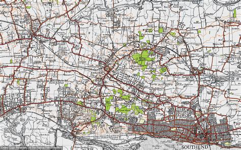 Historic Ordnance Survey Map of Rayleigh, 1945