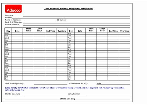 6 Excel Timesheet Calculator Template - Excel Templates