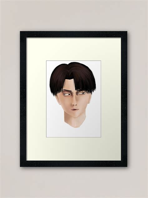 "Levi Ackerman Face " Framed Art Print for Sale by artrealm7 | Redbubble