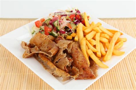 A plate with doner stock image. Image of meal, lunch - 82174511